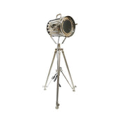 Adjustable tripod spotlight lamp with wooden stand 42 to 69 inches